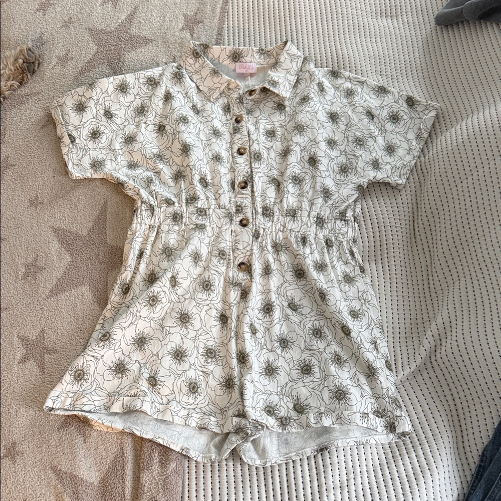 Pink Lily Romper